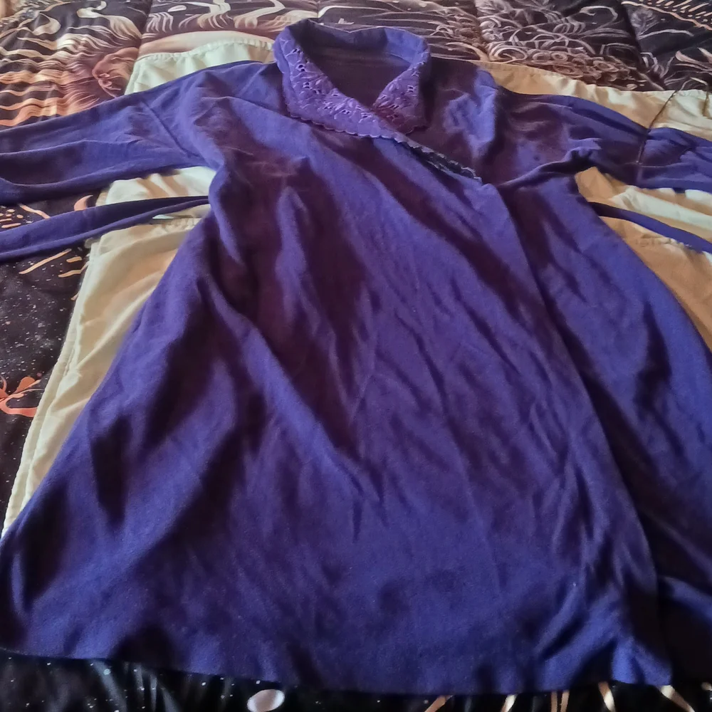 Vintage 90's Vanity Fair Purple Robe - Picture 13 of 15